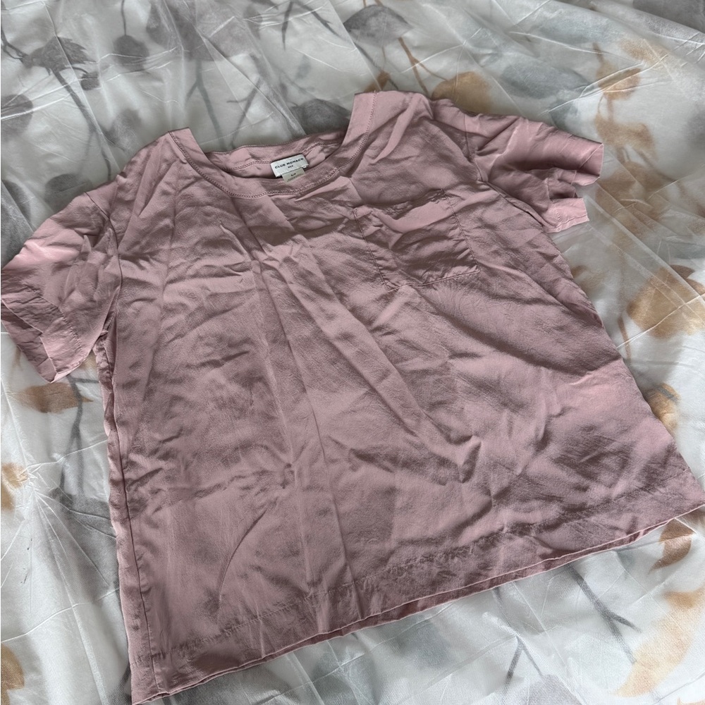 Club Monaco Mauve Silk Top